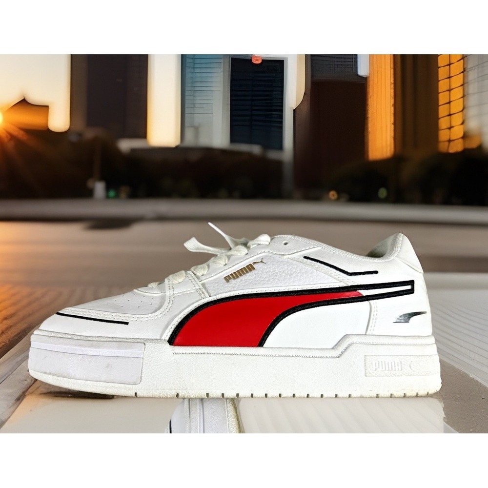 Puma CA Pro Embroidery Fs Platform  Mens White Sneakers Casual Shoes 382851-01
